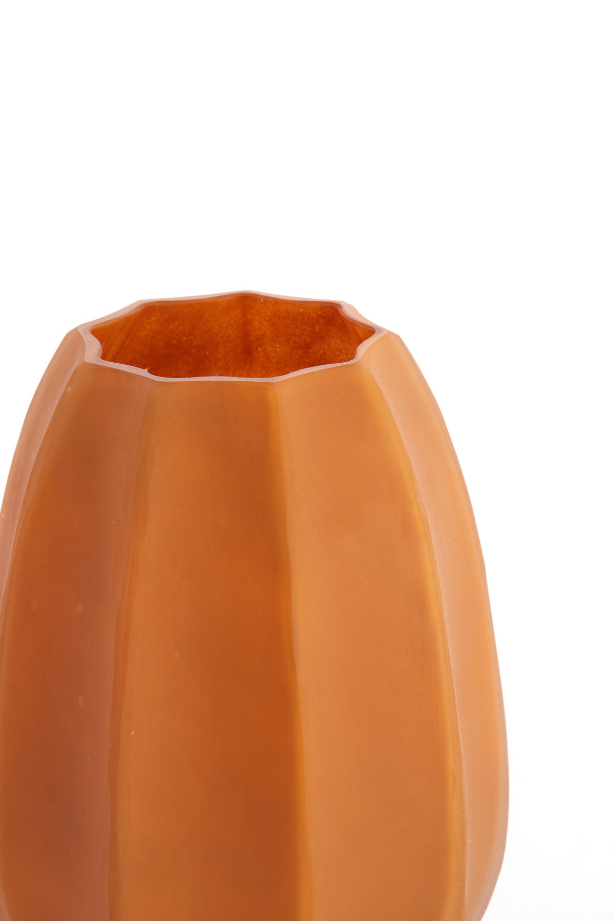 VAZE Bradley Braun 17/17/23.5 cm - Braun, Glas (23.5cm) - Light & Living