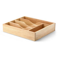BESTECKKASTEN, Gummibaumholz, 35 x 30 cm - Braun, Holz (30/7/35cm) - Continenta