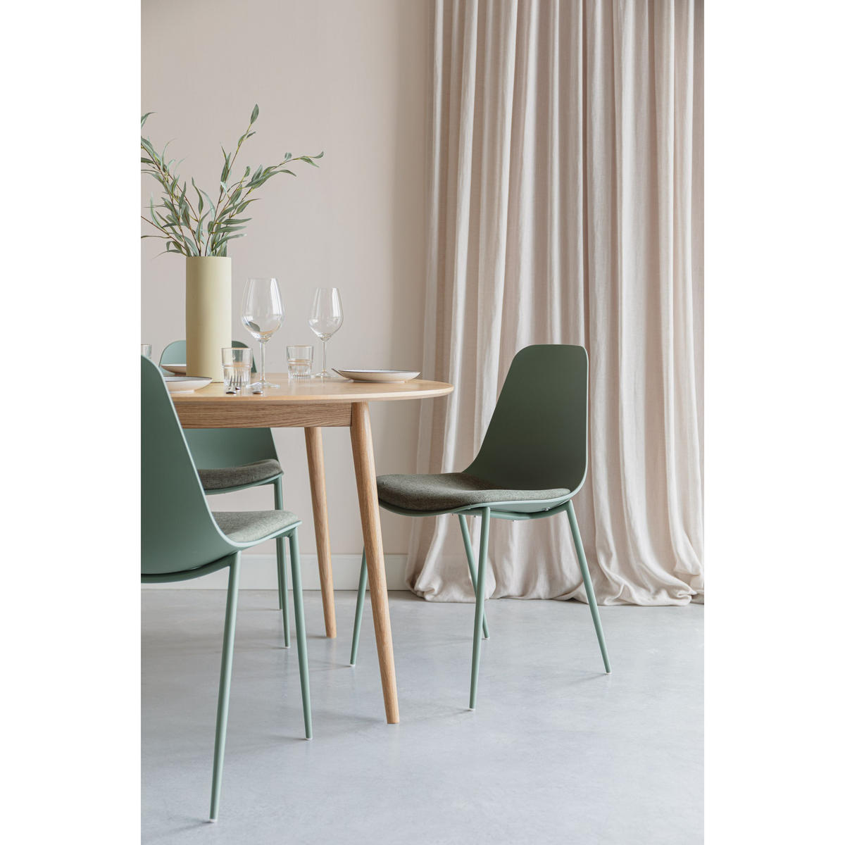 ESSZIMMERSTUHL Jeffrey Grün - 4 er Set - Grün, Kunststoff (49/88/48.5cm) - Housecraft Living