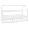 KINDERBETT mit Dach und Matratze 90x200 cm Weiß - Weiß, Holz (90/200cm) - ML-DESIGN