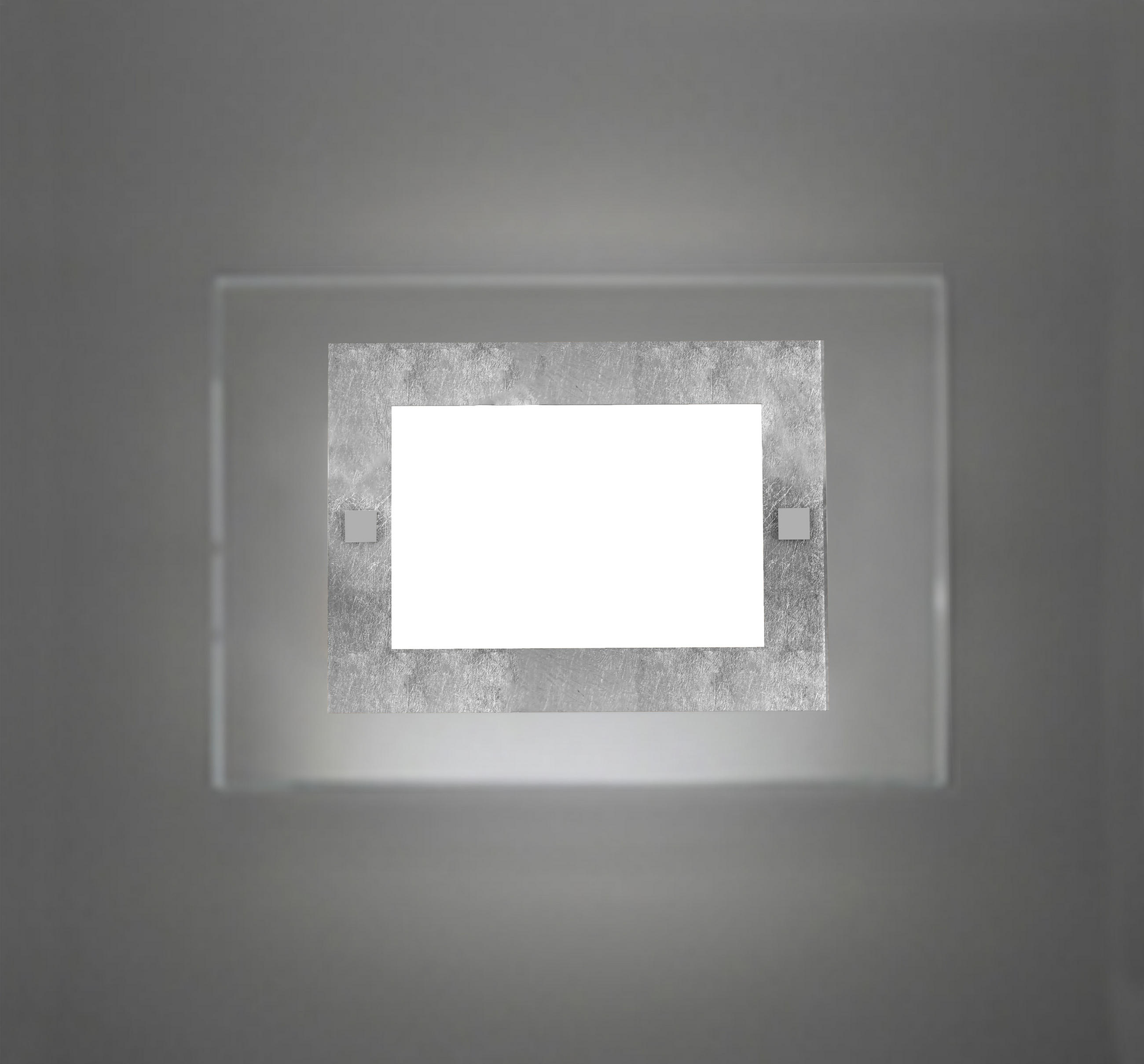 WANDLEUCHTE - Silberfarben, Glas (35/25/6cm) - Lumicom
