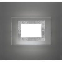 WANDLEUCHTE - Silberfarben, Glas (35/25/6cm) - Lumicom