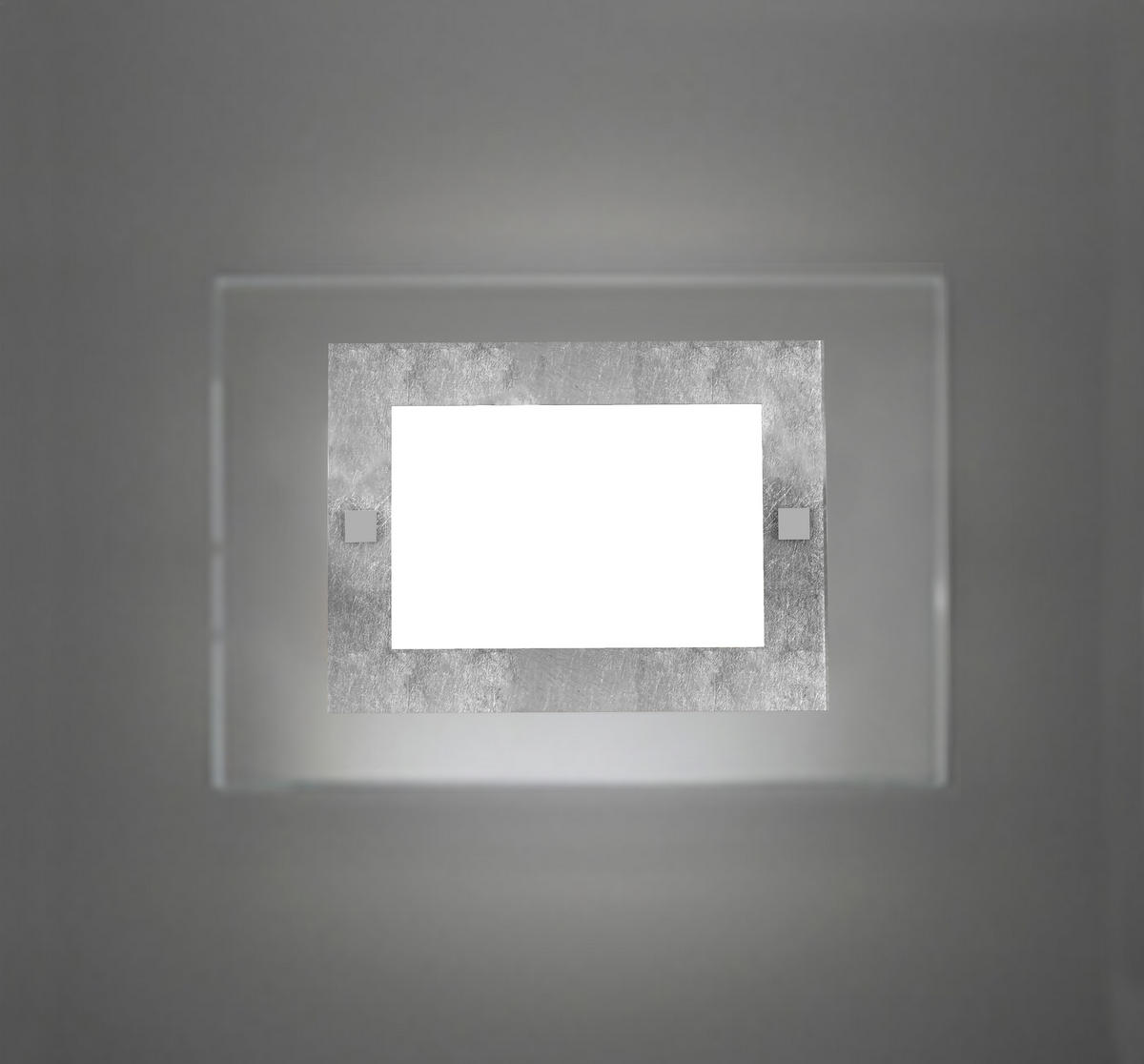 WANDLEUCHTE - Silberfarben, Glas (35/25/6cm) - Lumicom