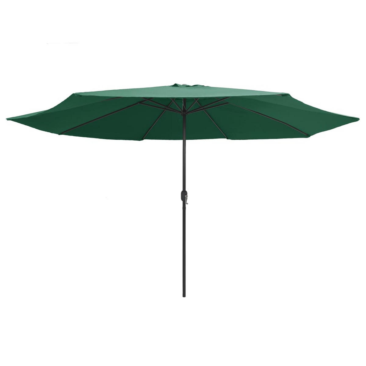 SONNENSCHIRM Mit Metall-Mast 390 Cm Grün - Grün, Textil (390/390cm) - vidaXL