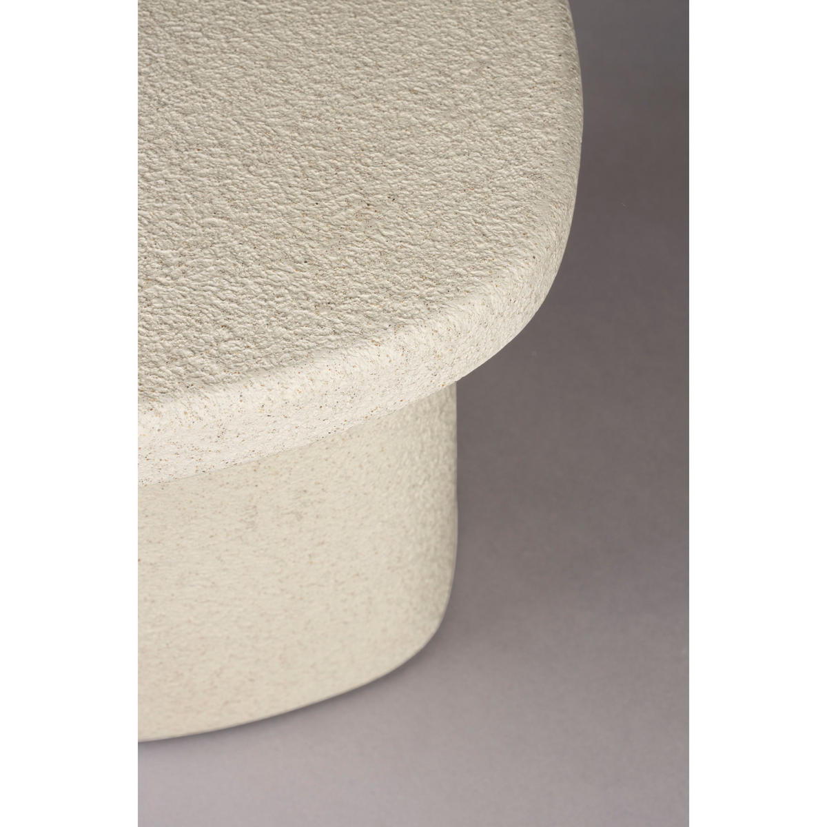 BEISTELLTISCH Veda Hoch Recycelt Beige - Beige, Stein (56/45/41cm) - Dutchbone