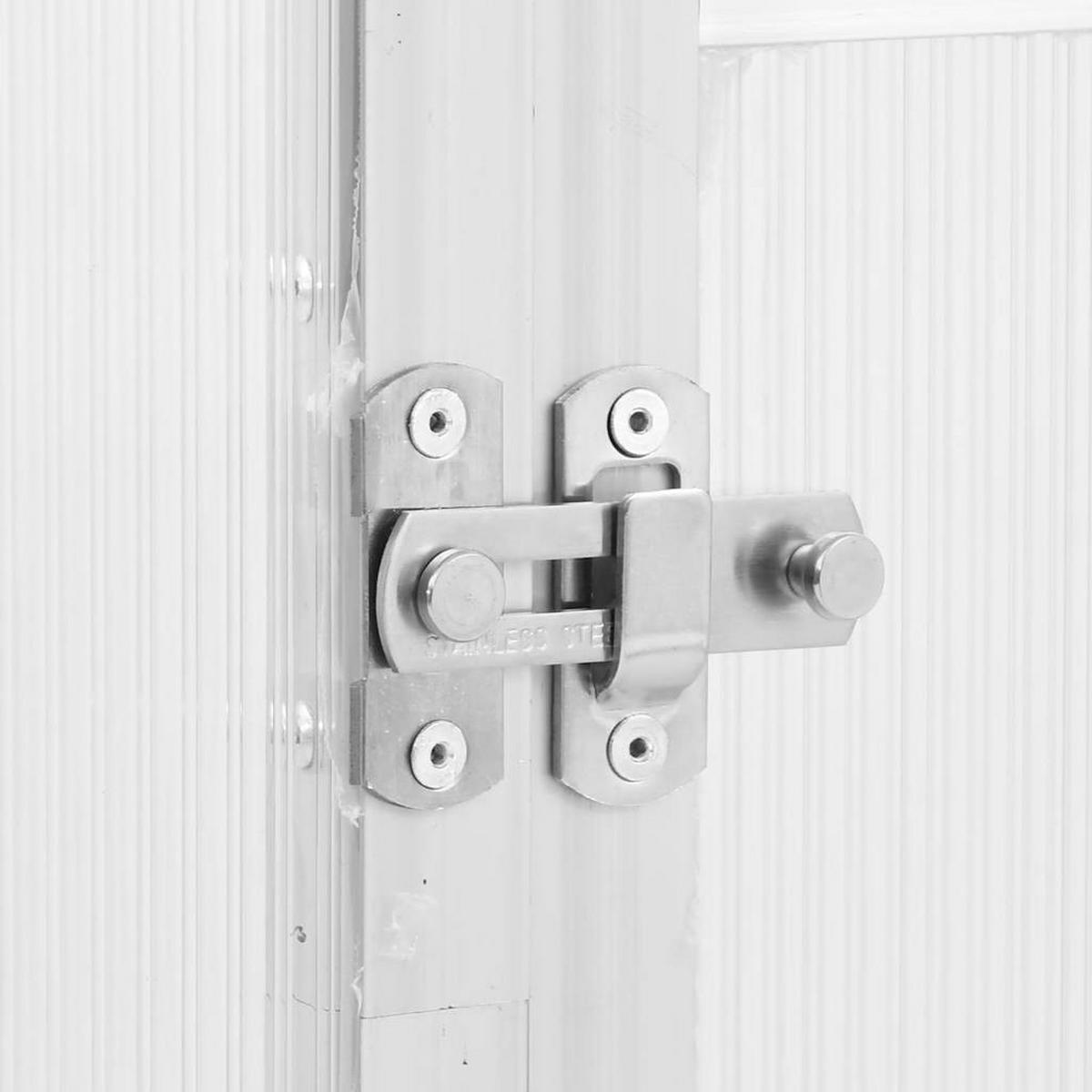 GEWÄCHSHAUS mit Fundamentrahmen 169/114/202 cm, aus Aluminium, Silbern - Silberfarben, Metall (114/202/169cm) - vidaXL