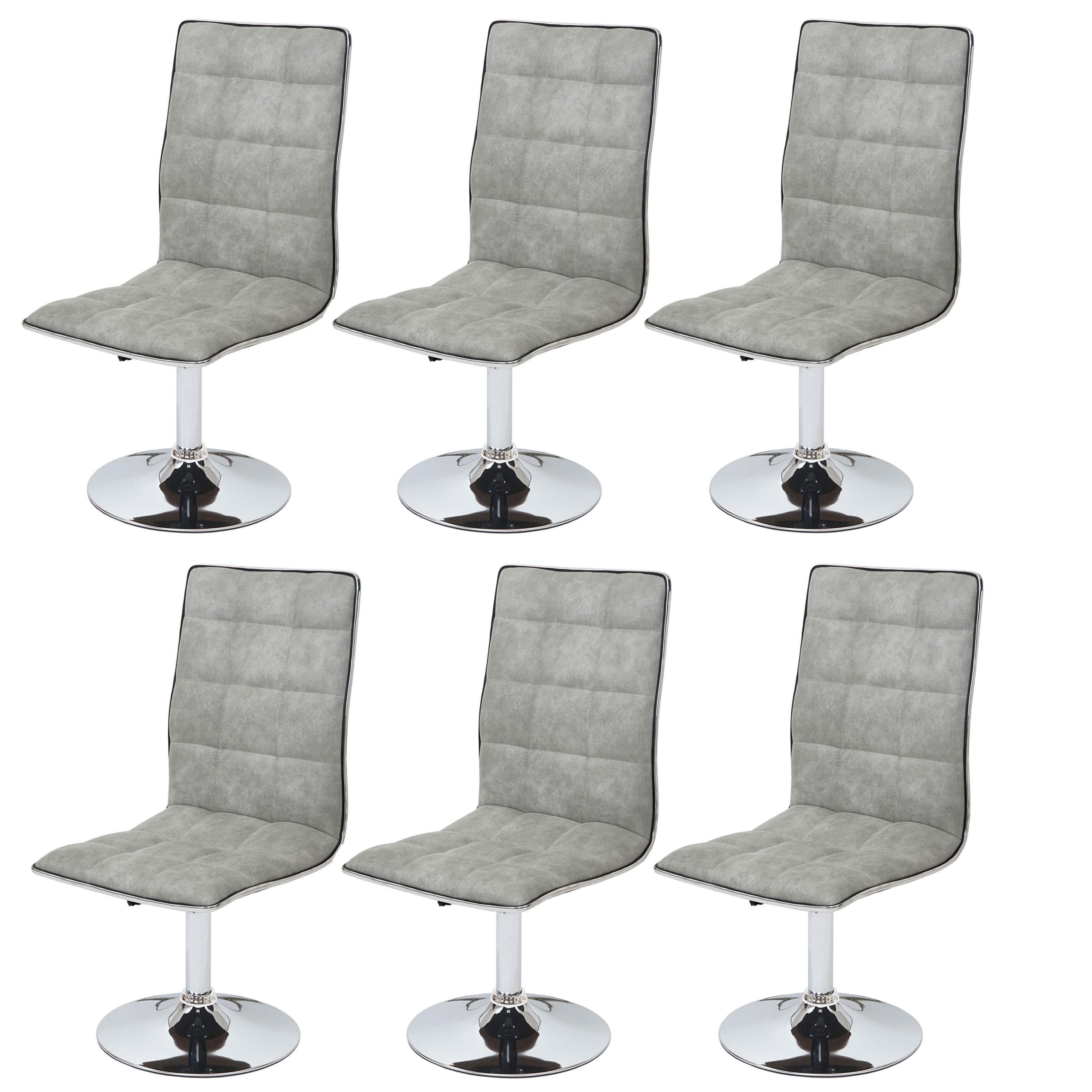 Chefgastro Esszimmerstuhl Grau 43x103x54 cm