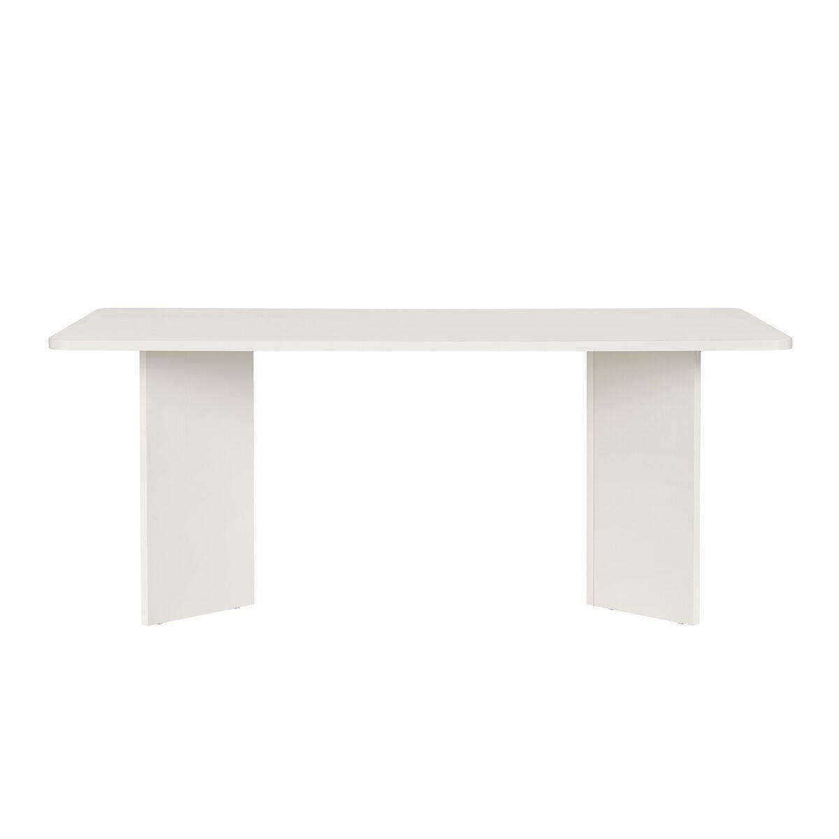 ESSTISCH mit rechteckiger Tischplatte 35/46/180 cm - Eiche Bianco, Holzwerkstoff (96/90/75cm) - Calicosy