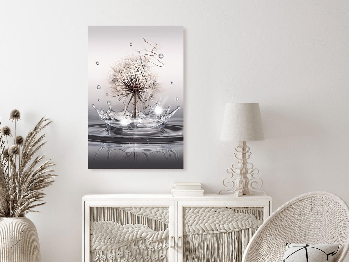 KUNSTDRUCK Grau 40/60 cm - Braun/Grau, Textil (40/60cm) - KUNSTLOFT