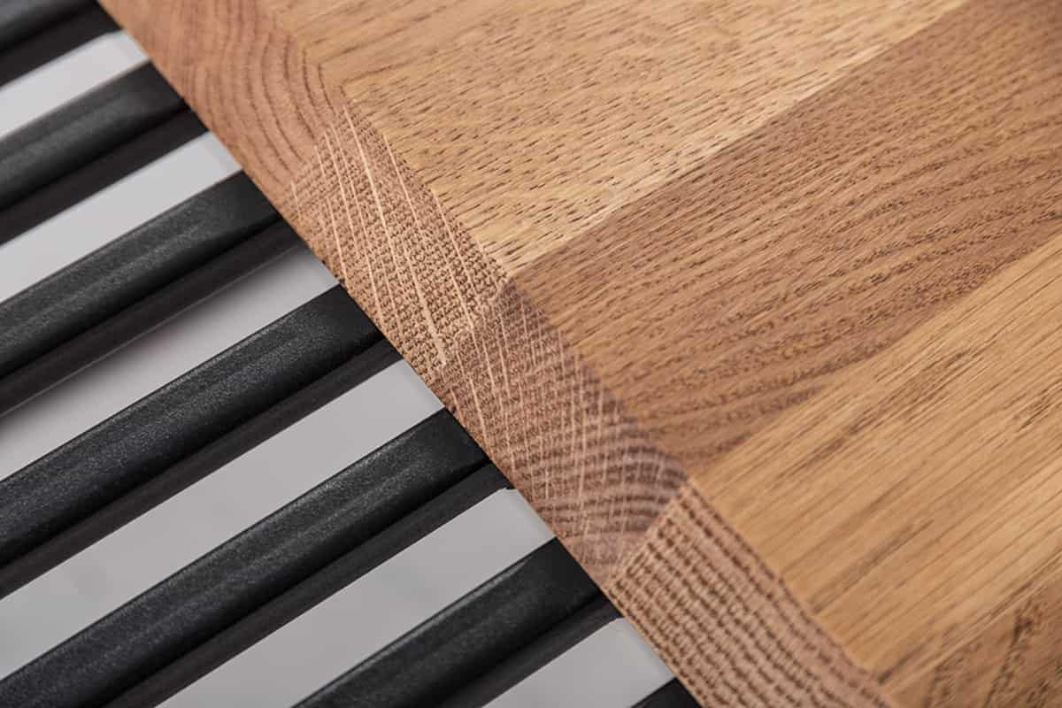 COUCHTISCH ARCHITECTURE Eiche rechteckig Natur 100cm - Goldfarben/Braun, Holz/Metall (55/100/40cm) - riess-ambiente