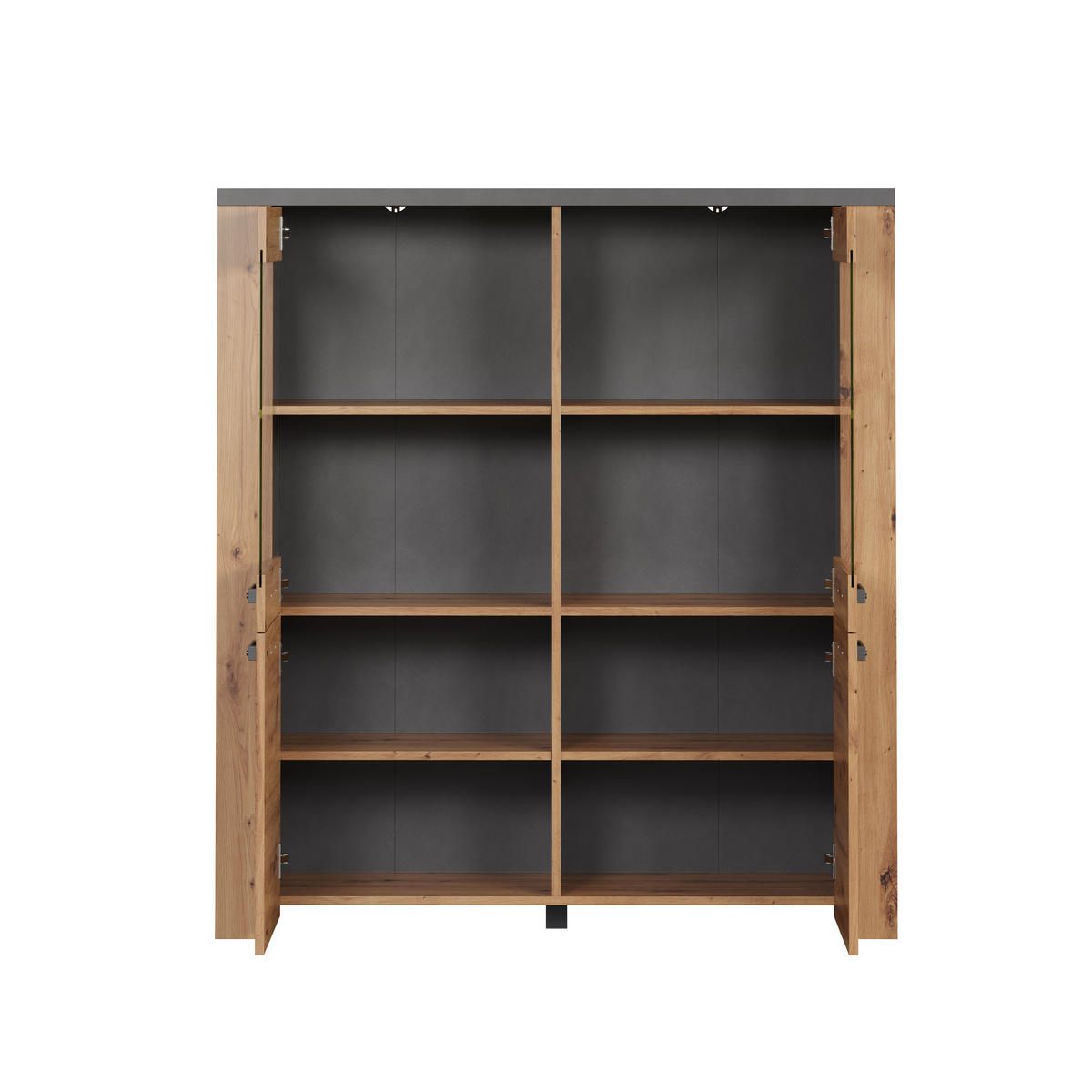 HIGHBOARD Follow Eiche Dekor - Eichefarben, Holzwerkstoff (127/127/139cm) - Trendteam