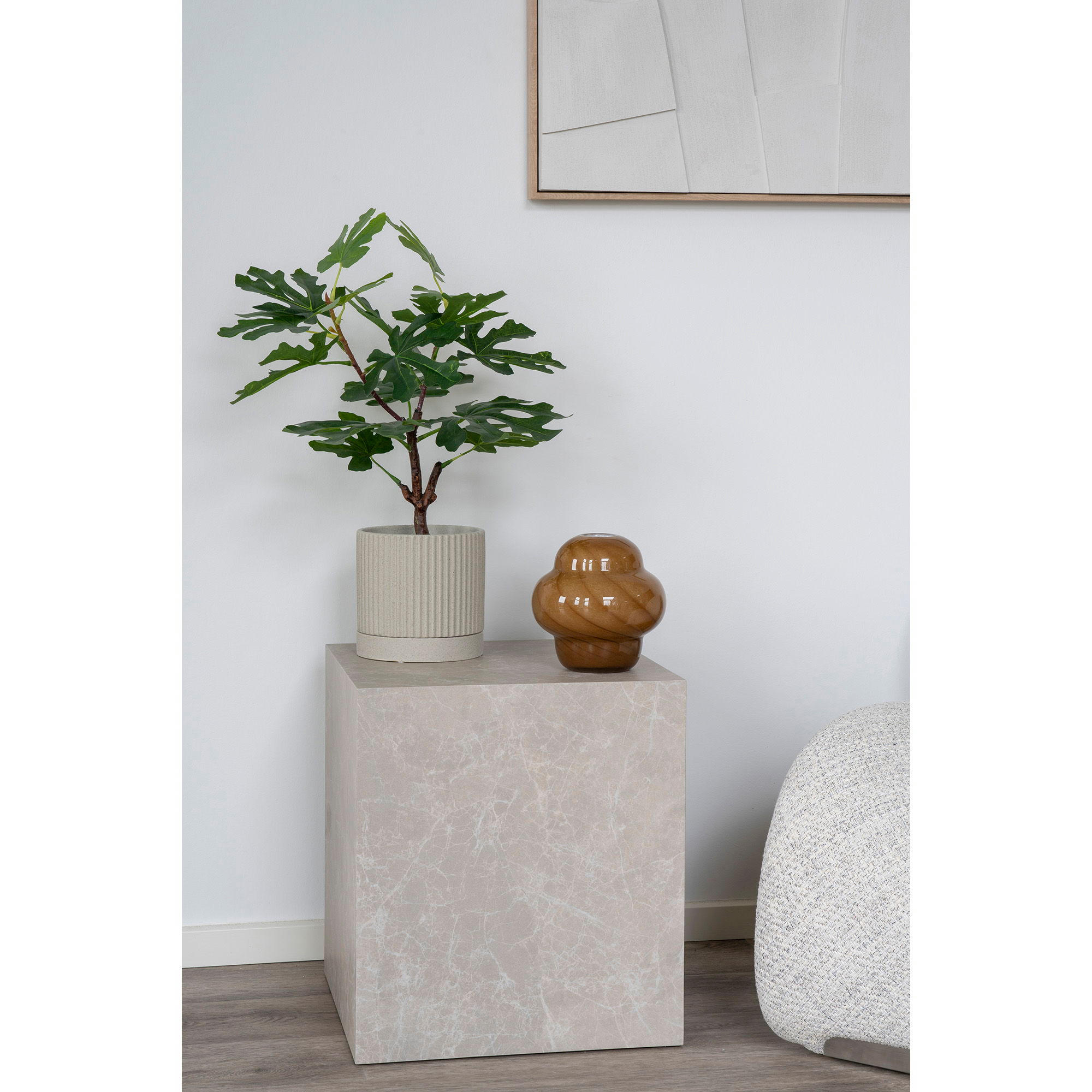 VASE Glas Braun - Braun, Glas (17cm) - tinkaro