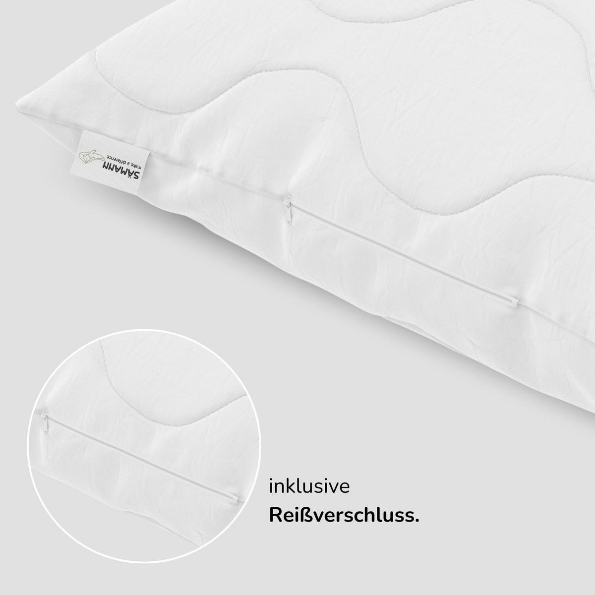 KOPFKISSEN 60x60 cm mit individuell anpassbarer Füllung - Weiß, Textil (60/60cm) - Sämann – make a difference.