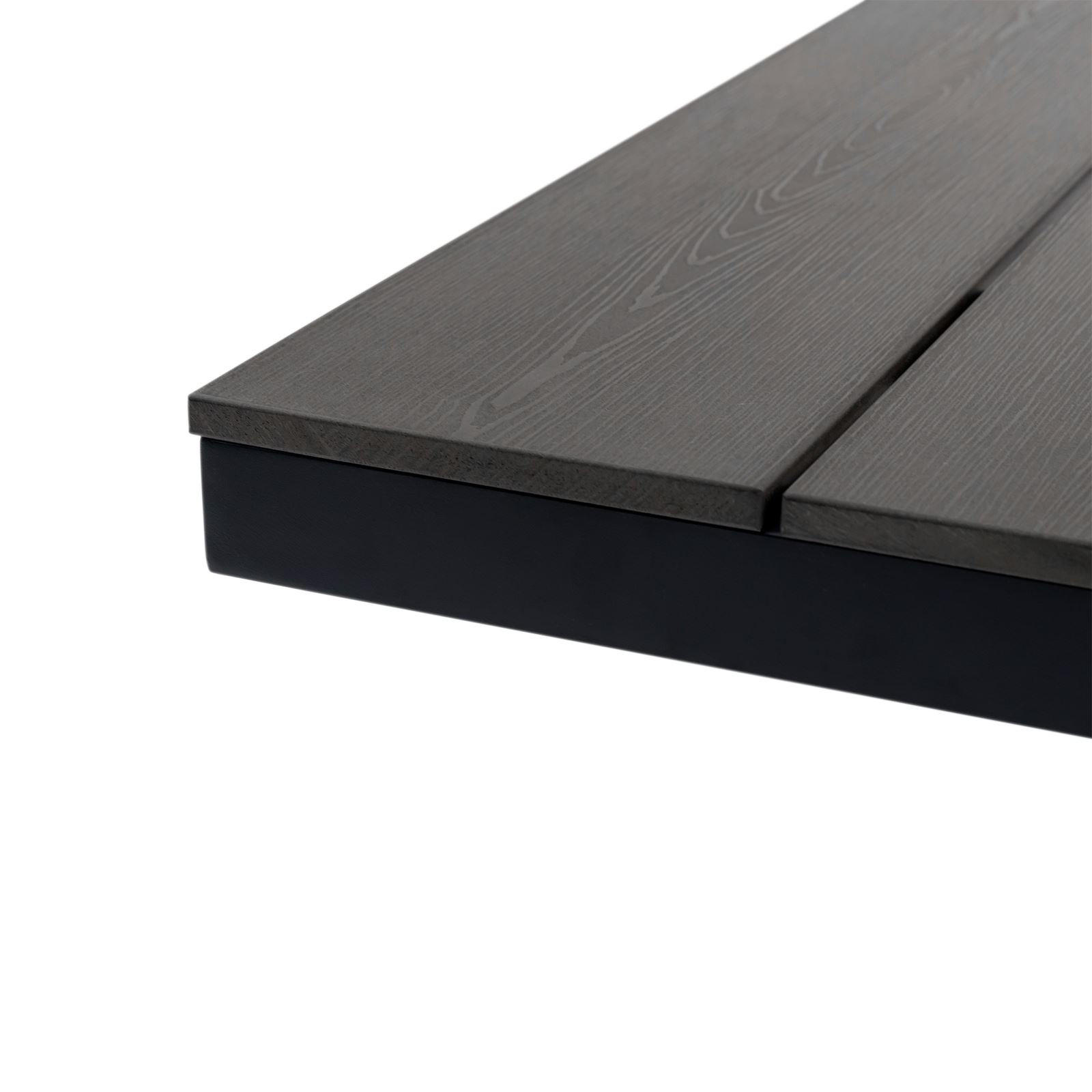 GARTENTISCH ISOLA - Schwarz, Kunststoff/Metall (100/180/76cm) - IDIMEX
