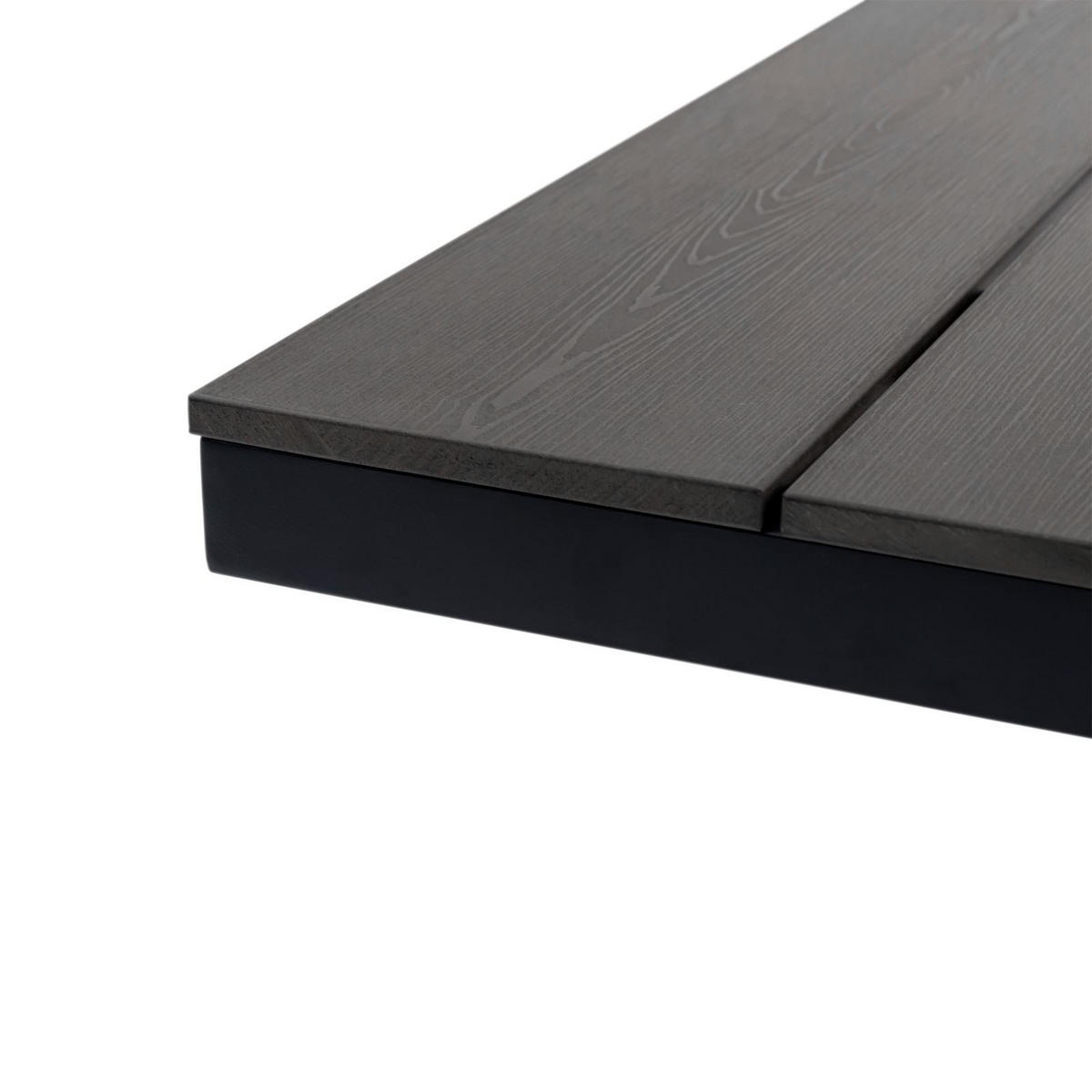 GARTENTISCH ISOLA - Schwarz, Kunststoff/Metall (100/180/76cm) - IDIMEX