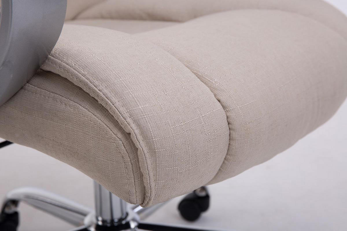 BÜROSTUHL Apodo, Stoff Creme - Creme, Textil/Metall (66/122/70cm) - TPFLiving
