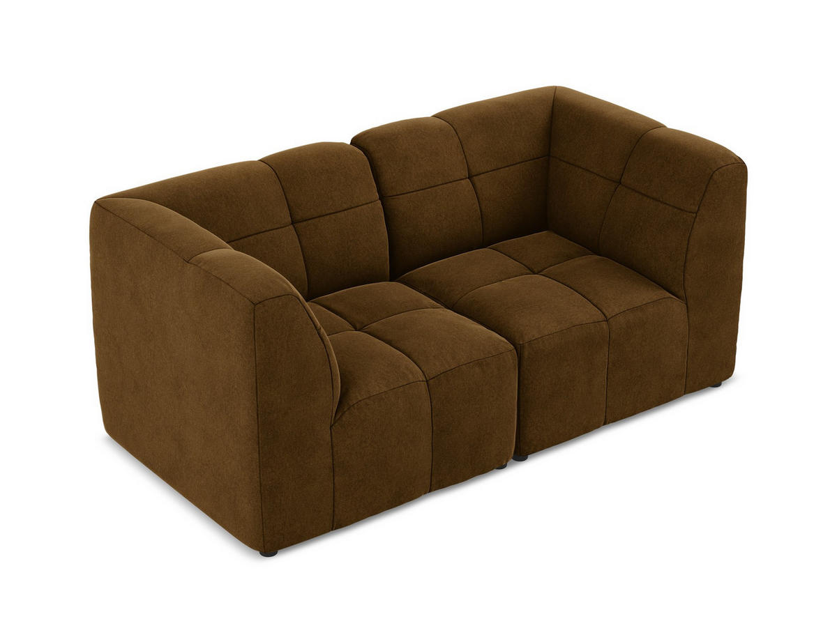 ECKSOFA Samt Stoff Grün - Dunkelgrün/Schwarz, Holzwerkstoff/Kunststoff (251/251cm) - Makamii