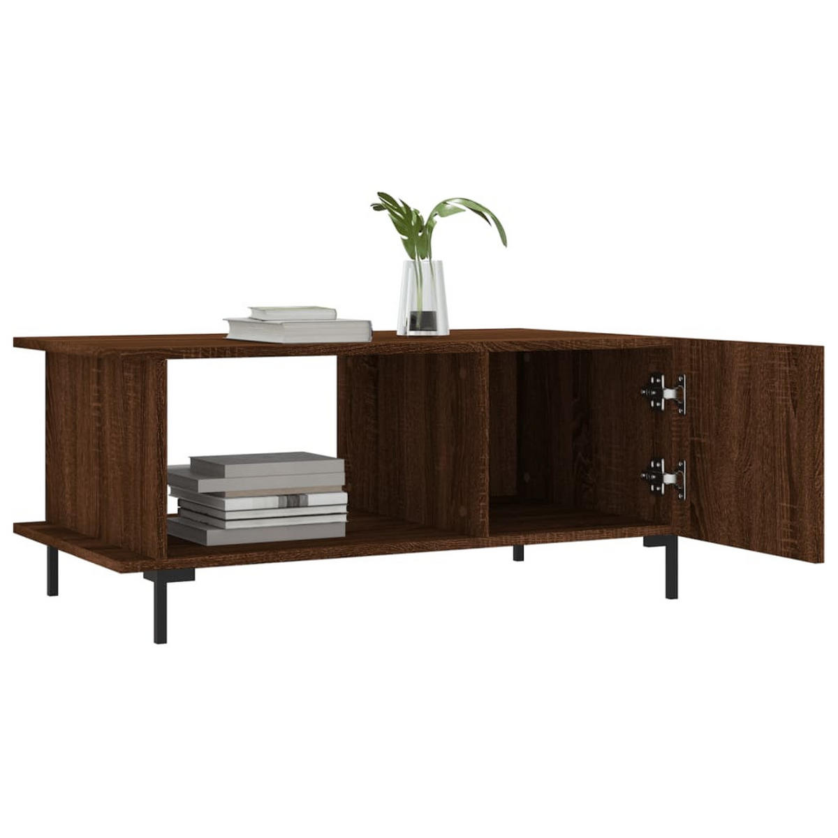 COUCHTISCH Braun Eichen-Optik 90x50x40 cm Holzwerkstoff - Braun, Holzwerkstoff (50/90/40cm) - furnicato