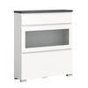 SCHUHSCHRANK Shoelove 27/95/109 cm - Grau, Holzwerkstoff (95/109/27cm) - Xonox