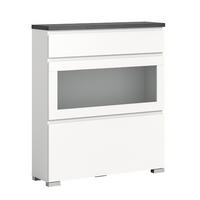 SCHUHSCHRANK Shoelove 27/95/109 cm - Grau, Holzwerkstoff (95/109/27cm) - Xonox