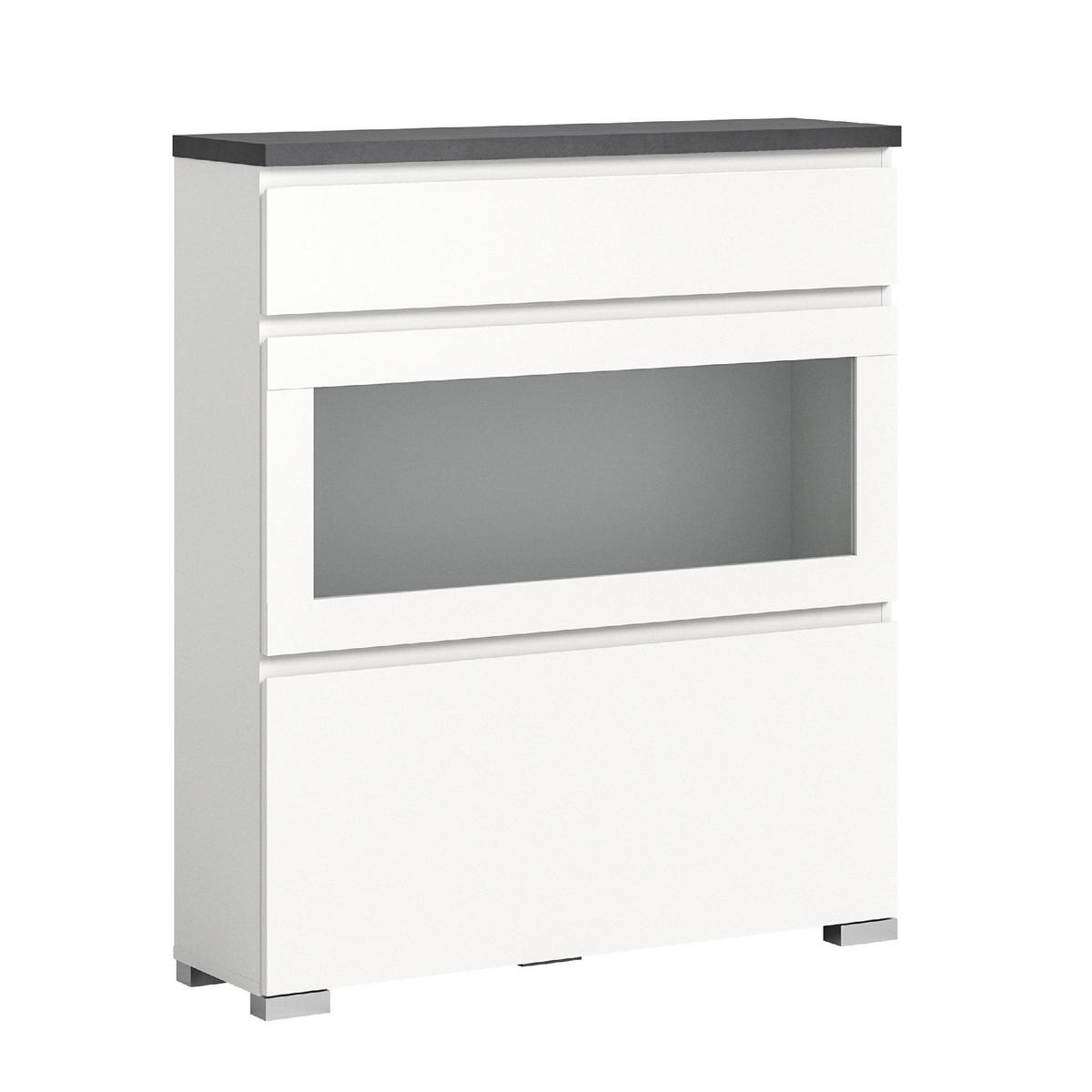 SCHUHSCHRANK Shoelove 27/95/109 cm - Grau, Holzwerkstoff (95/109/27cm) - Xonox