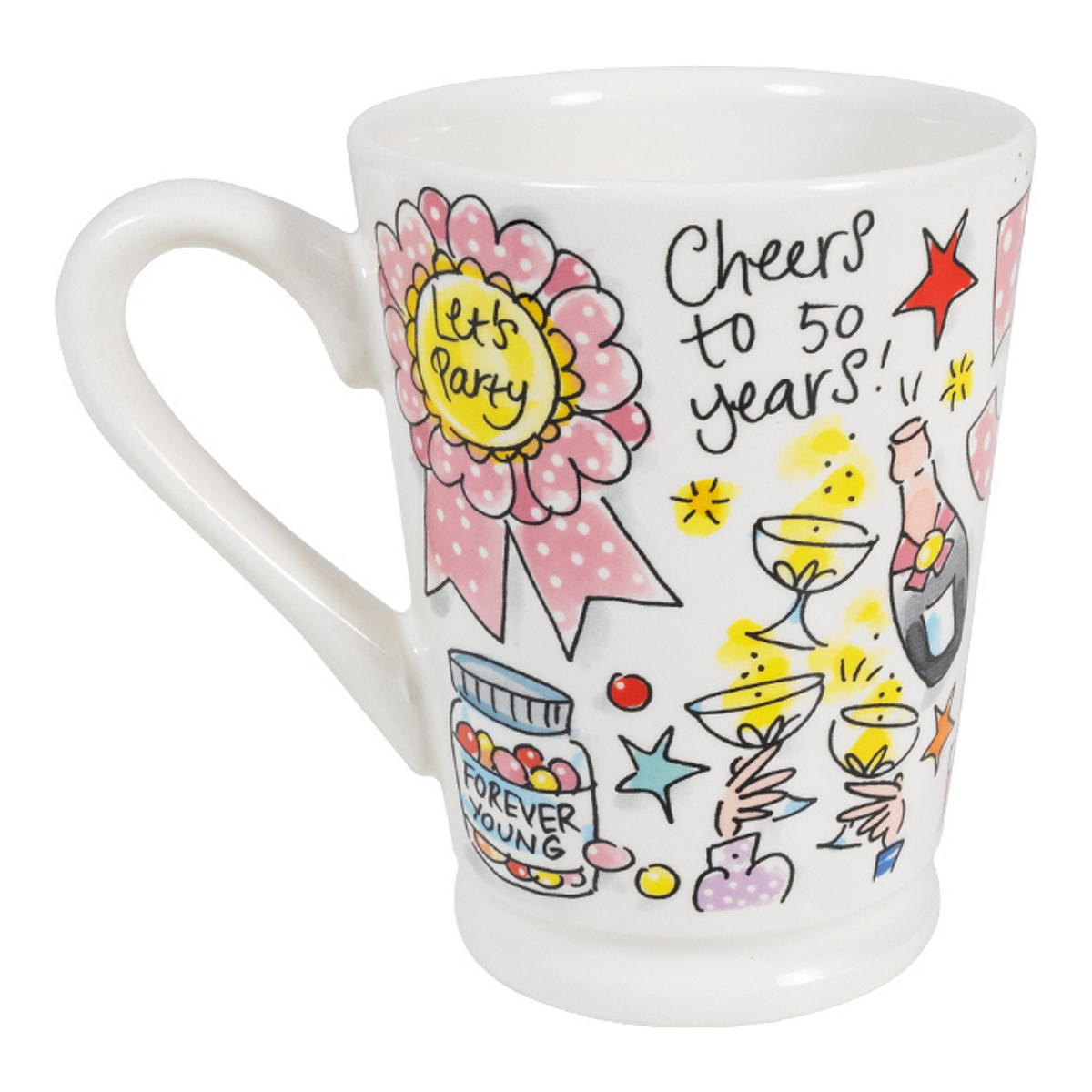 BECHER 50 in Bunt - 500 ml - Multicolor, Keramik (0.5L) - Blond Amsterdam