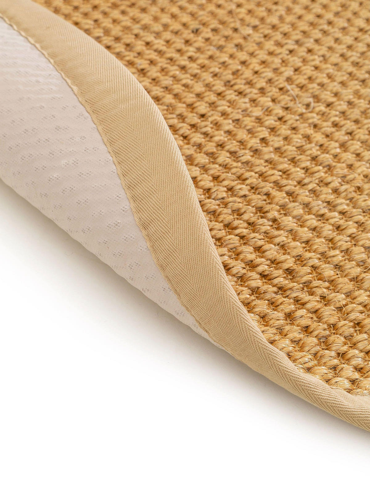 SISALTEPPICH Greta Beige ø 150 cm rund - Beige, Textil (150/150cm) - benuta Pure