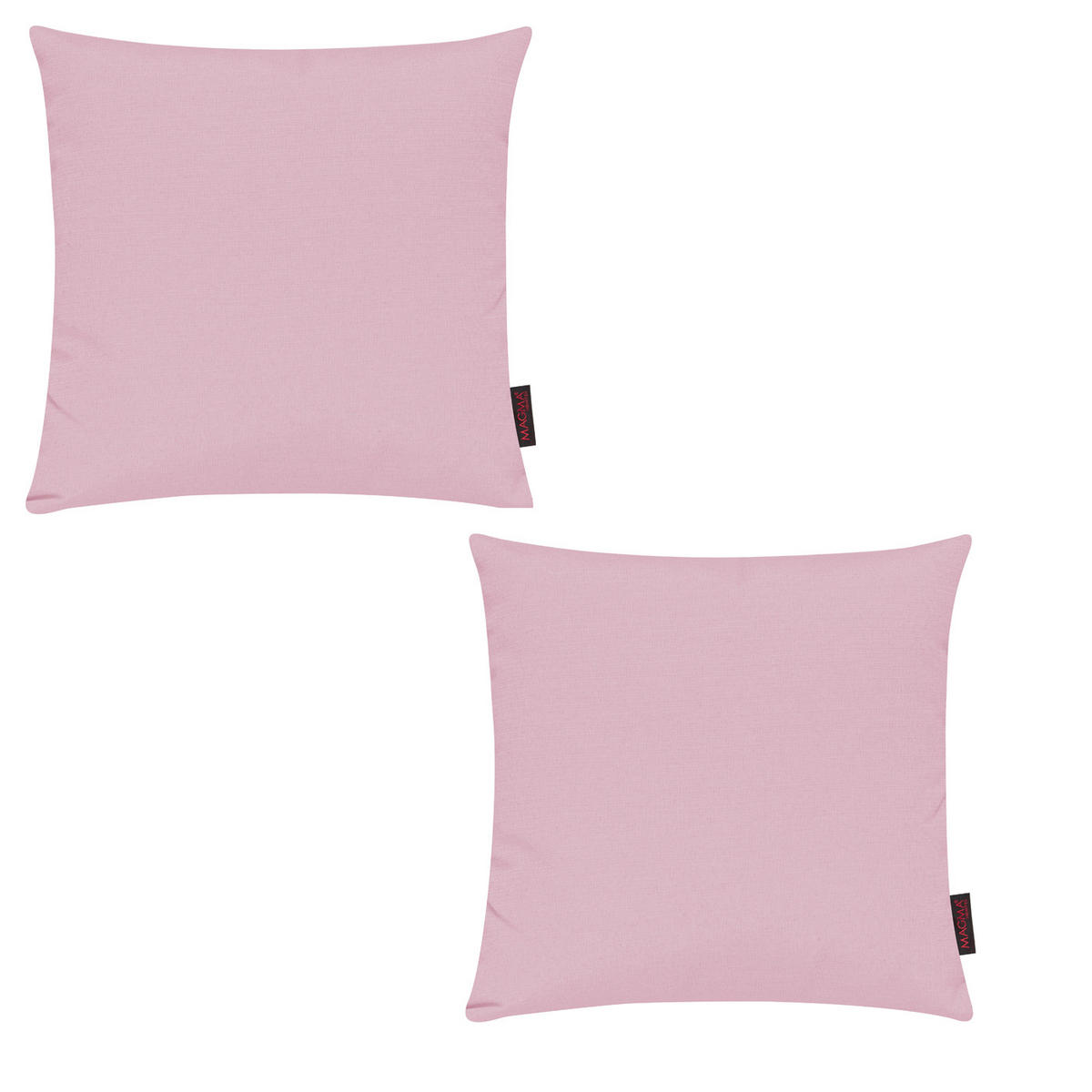KISSENHÜLLE 2er Set Fino uni 50/50 cm - Altrosa, Textil (50/50cm) - Magma Heimtexx