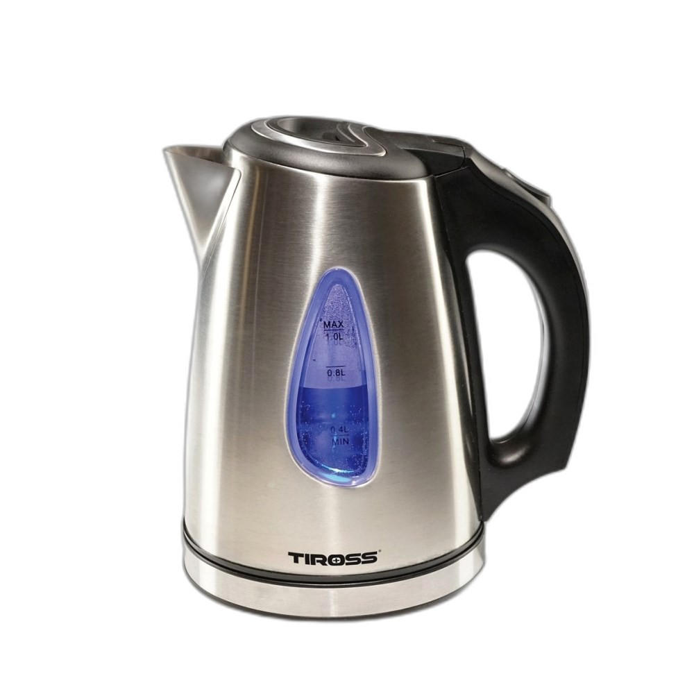 WASSERKOCHER ELEKTRISCH Silber 14/14/21 cm TS1362 - Silberfarben, Metall (14/21/14cm) - Tiross 