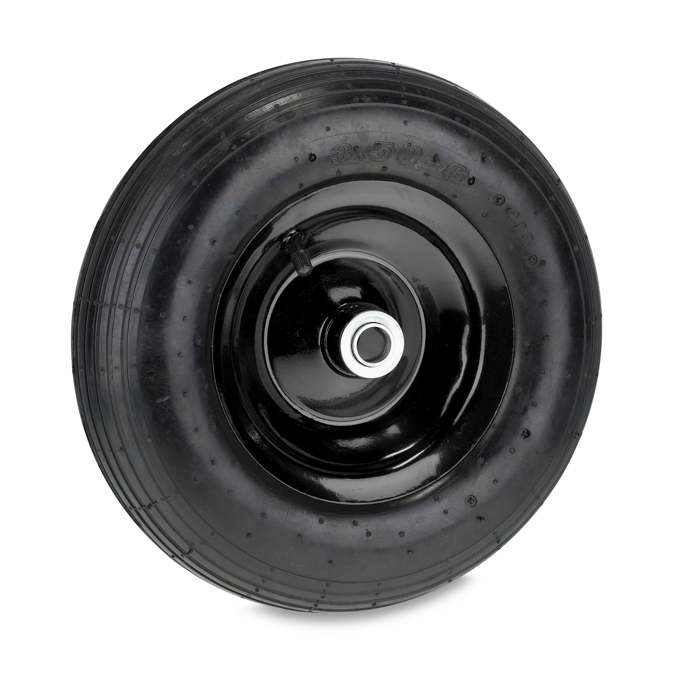 SCHUBKARRENRAD - Schwarz, Kunststoff/Metall (31/31/9cm) - Relaxdays