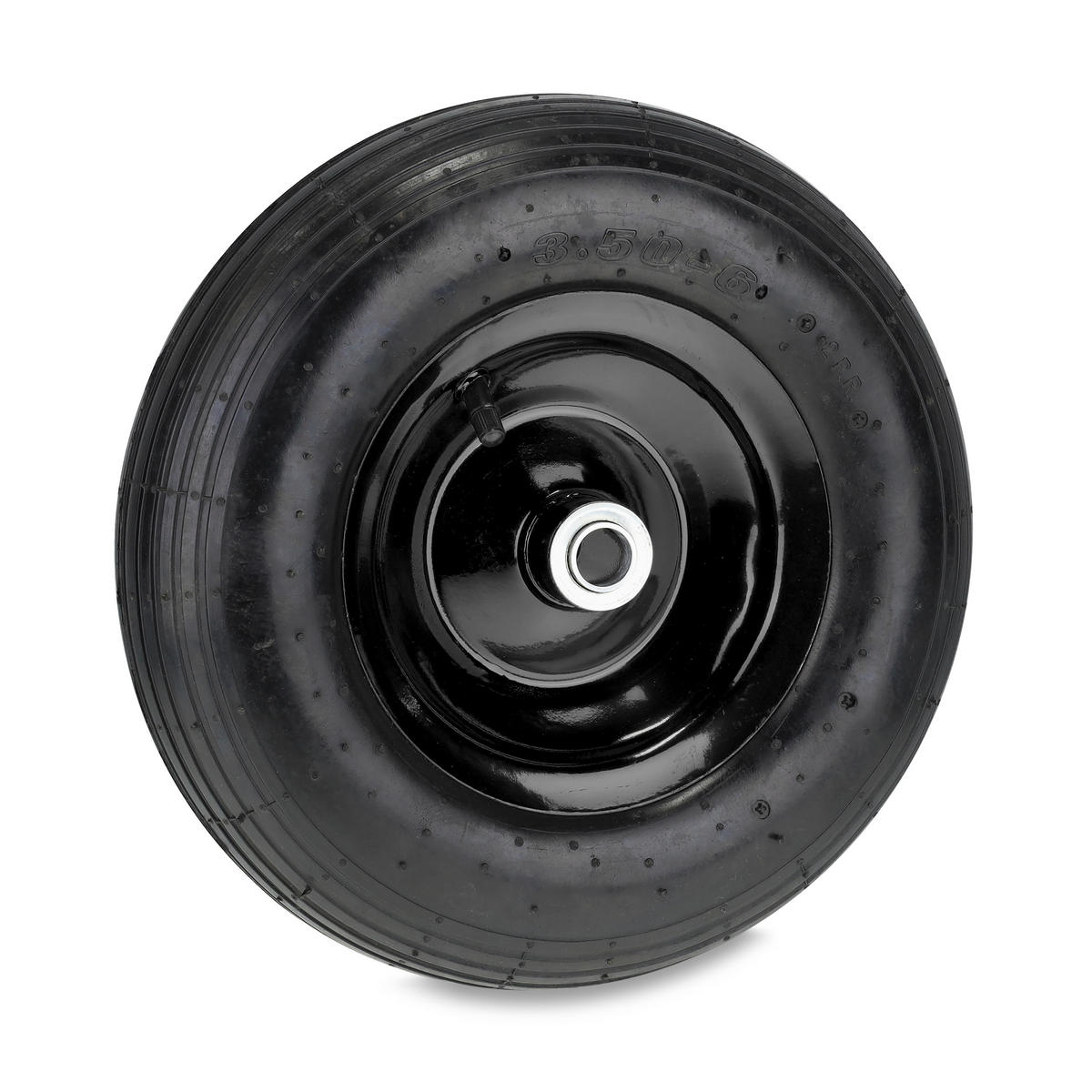 SCHUBKARRENRAD - Schwarz, Kunststoff/Metall (31/31/9cm) - Relaxdays