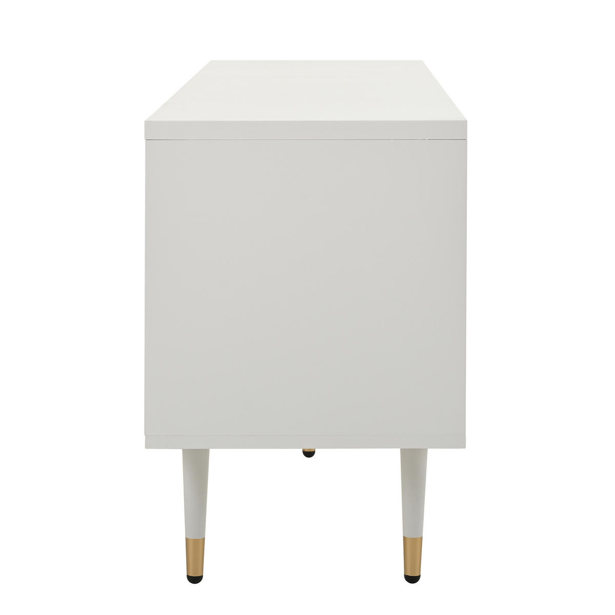 TV-SCHRANK Holz, Gold - Weiß, Holzwerkstoff (36/54/170cm) - Raumix