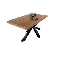 ESSTISCH RIO - Schwarz/Braun, Holz/Metall (90/180/77cm) - SAM