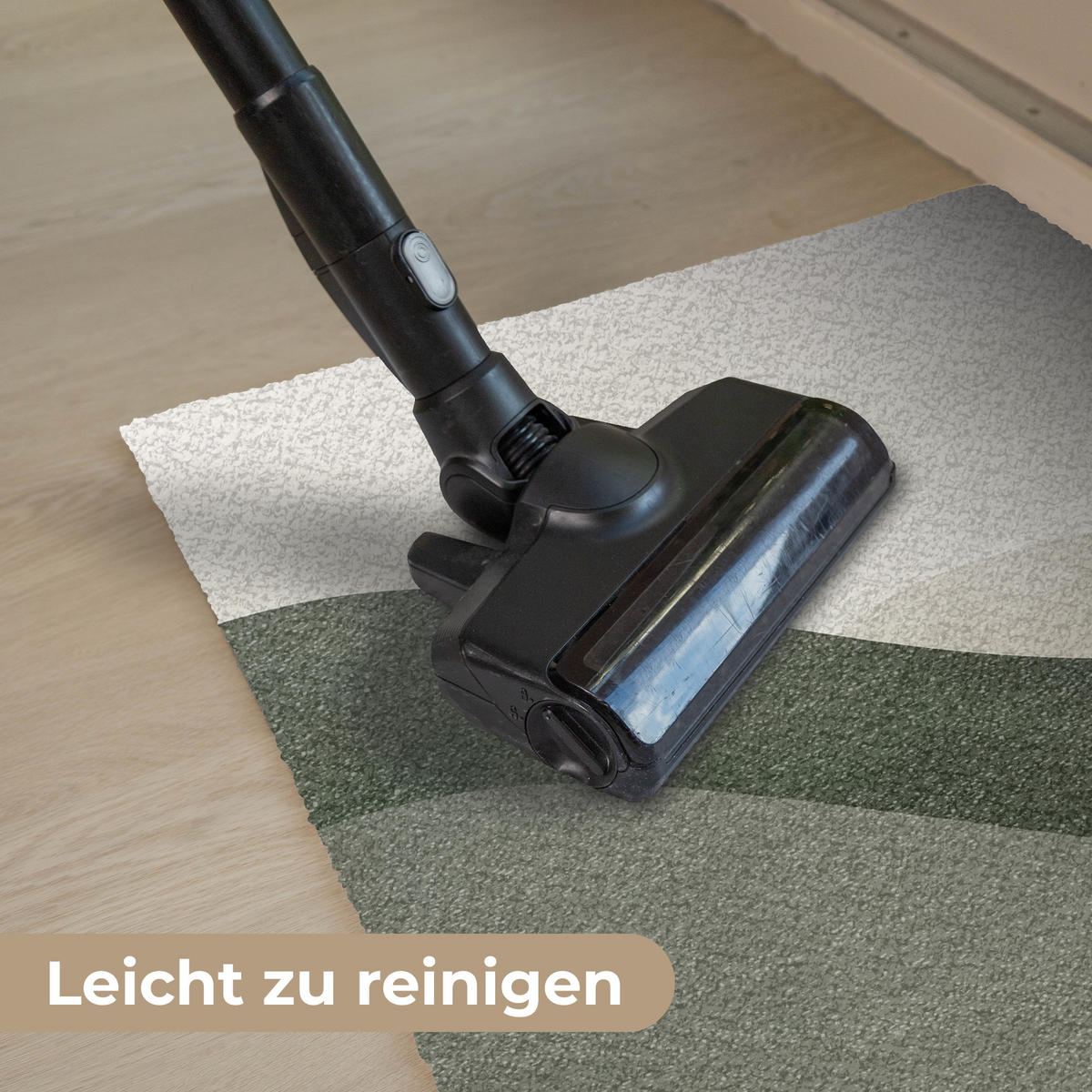 FUSSMATTE Japandi - Grün - Abstrakt - Modern 60x40 cm - Olivgrün, Kunststoff (60/0.4cm) - MuchoWow