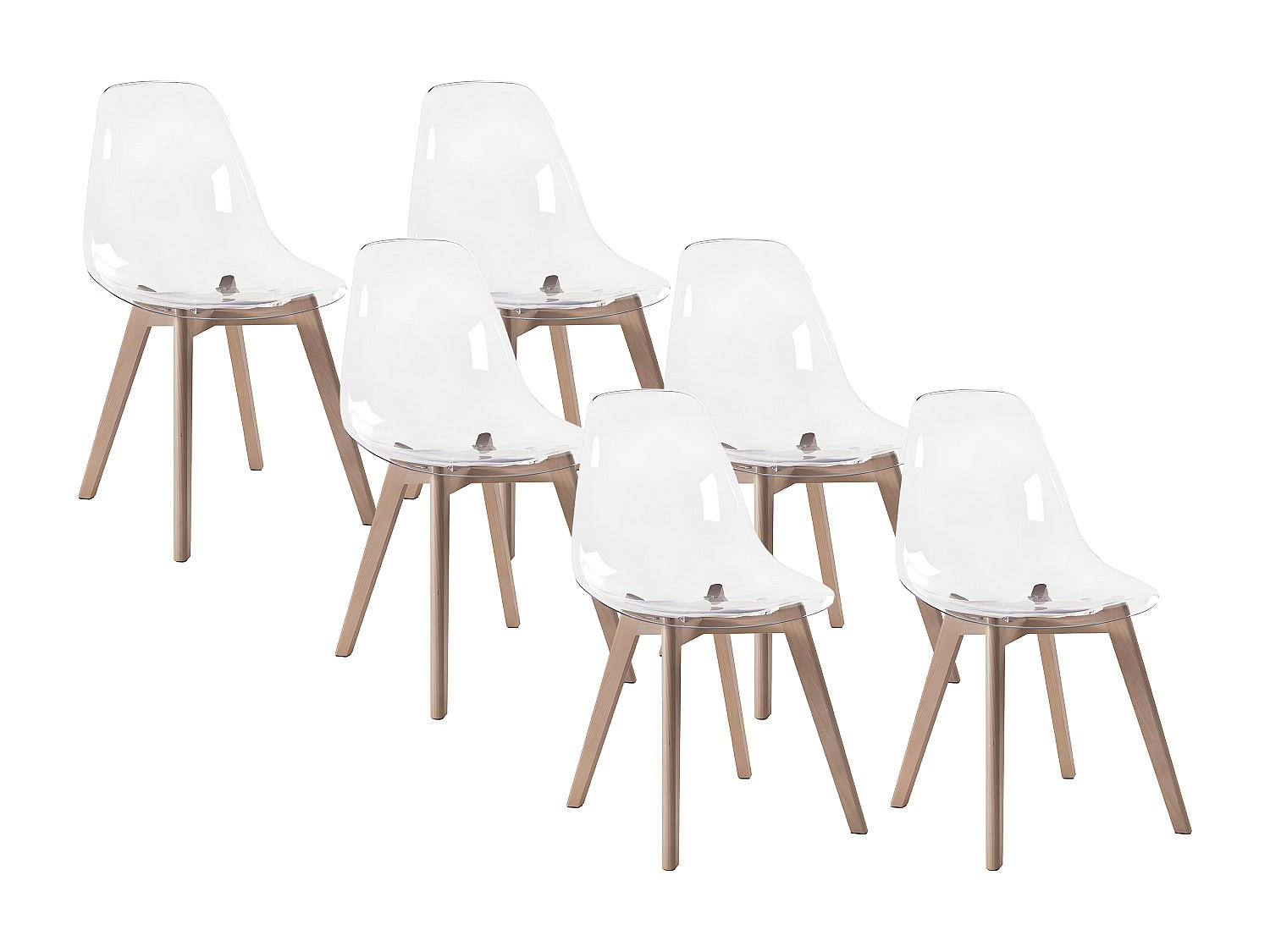 Vente-Unique Stuhl Transparent 47x85x52 cm
