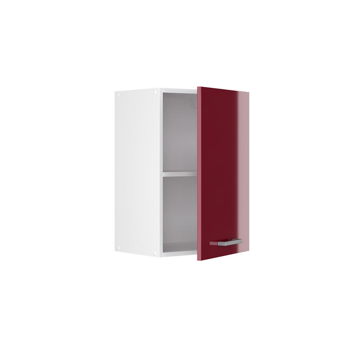 HÄNGESCHRANK R-Line Rot Hochglanz 40 cm - Rot/Weiß, Holzwerkstoff (40/60/31cm) - Vicco