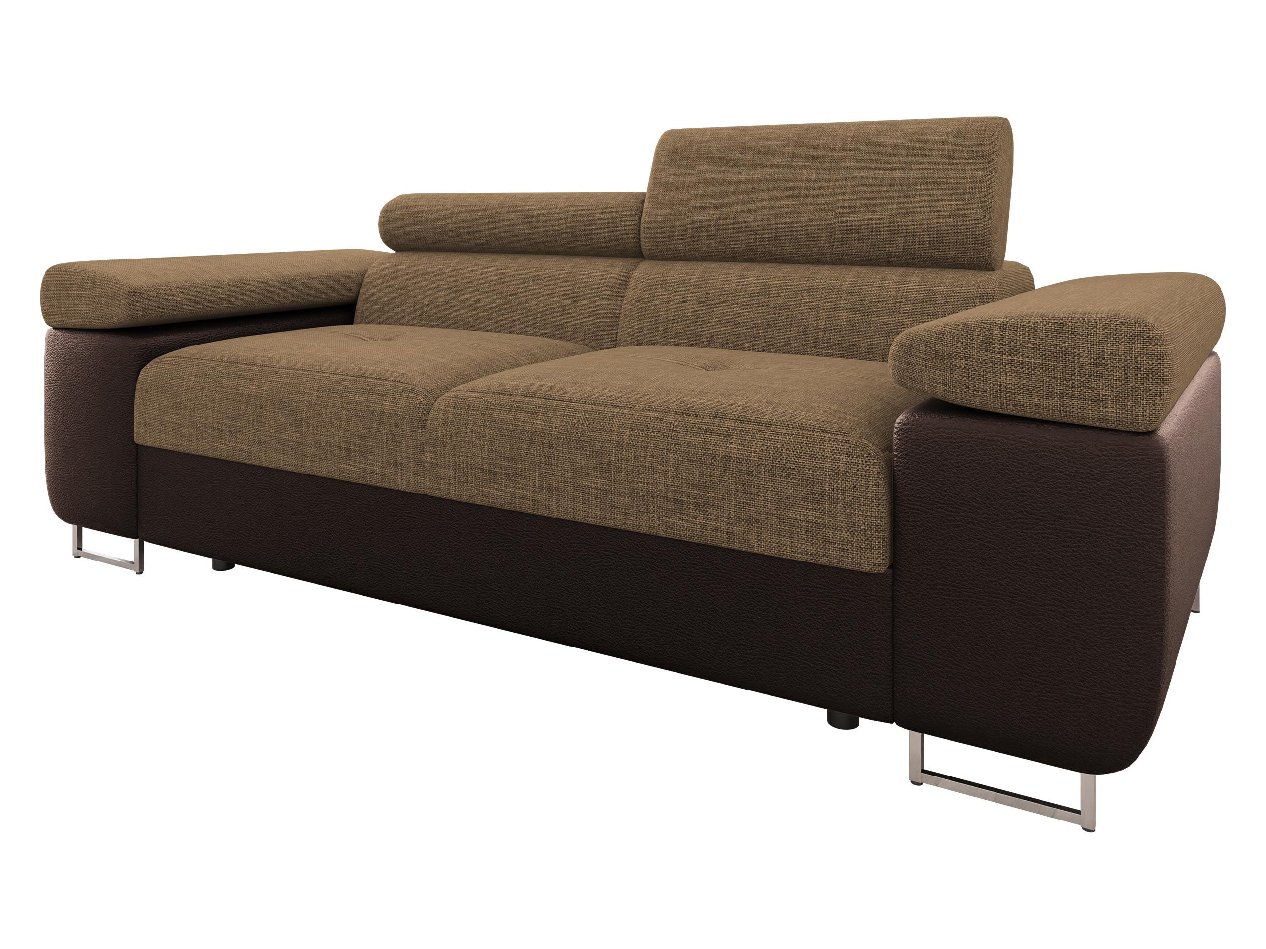 SOFA Torezio 2 - Braun, Holz/Textil (198/90/102cm) - MIRJAN24
