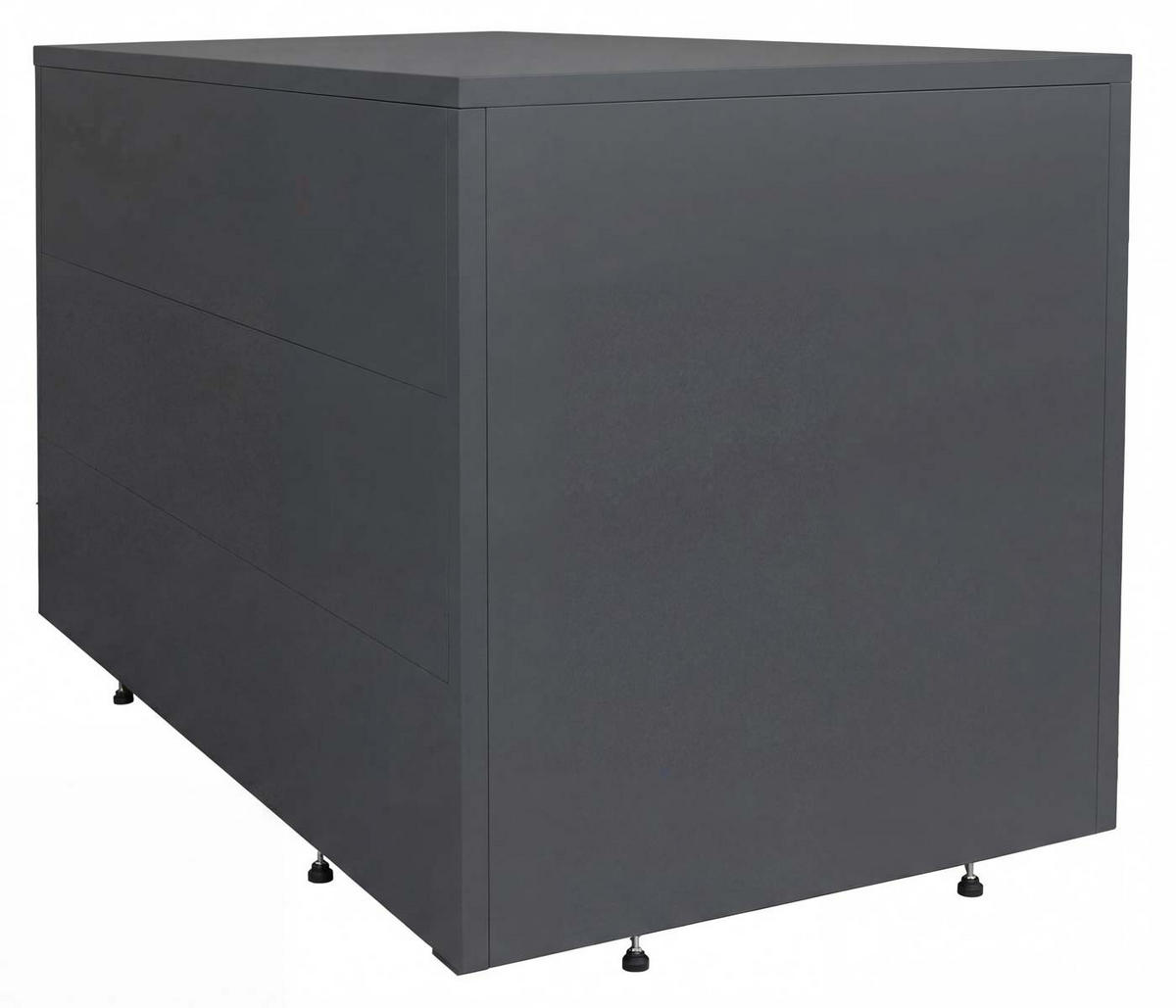 FAHRRADGARAGE 2er 123x113x208cm Anthrazit - Anthrazit, Metall (113/123/208cm) - PROREGAL