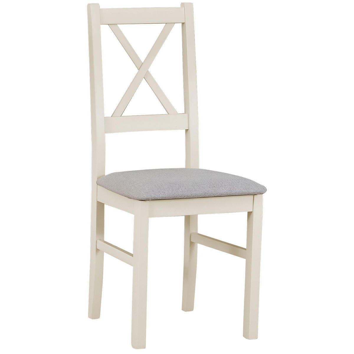 HOLZSTUHL Trunos Hellgrau/Greige - Taupe/Hellgrau, Holz/Textil (43/94/40cm) - Selsey