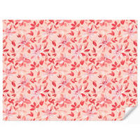 TAPETE - Botanisch - Blumen - Rot - 280x200 cm - Koralle, Papier (280/200cm) - OnlyWow