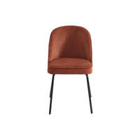 STUHL - 50 cm x 57.5 cm - Samt, Stoff - Terracotta - ALPALI - Terracotta, Textil (50/83.5/57.5cm) - Vente-Unique