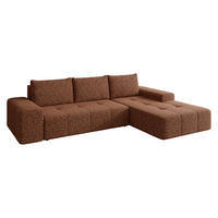 ECKSCHLAFSOFA Tonseo L, Seite: Rechts - Schwarz/Bronzefarben, Holz/Kunststoff (275/173cm) - MIRJAN24