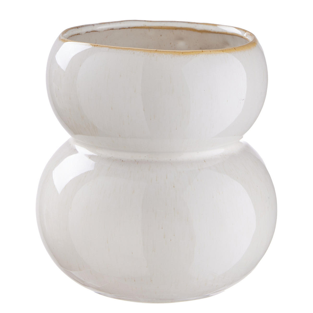VASE Snowman - Weiß, Keramik (16cm) - Butlers