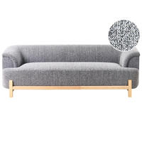 3-SITZER-SOFA Stoff Dunkelgrau Alnor - Dunkelgrau, Textil (205/67/85cm) - Beliani