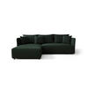 ECKSOFA MONDE CORD L - Links GRÜN - Schwarz/Grün, Kunststoff/Textil (175/245cm) - Luxkor24