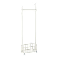 ROLLGARDEROBE Risør - Weiß, Metall (60/175/32cm) - [en.casa]