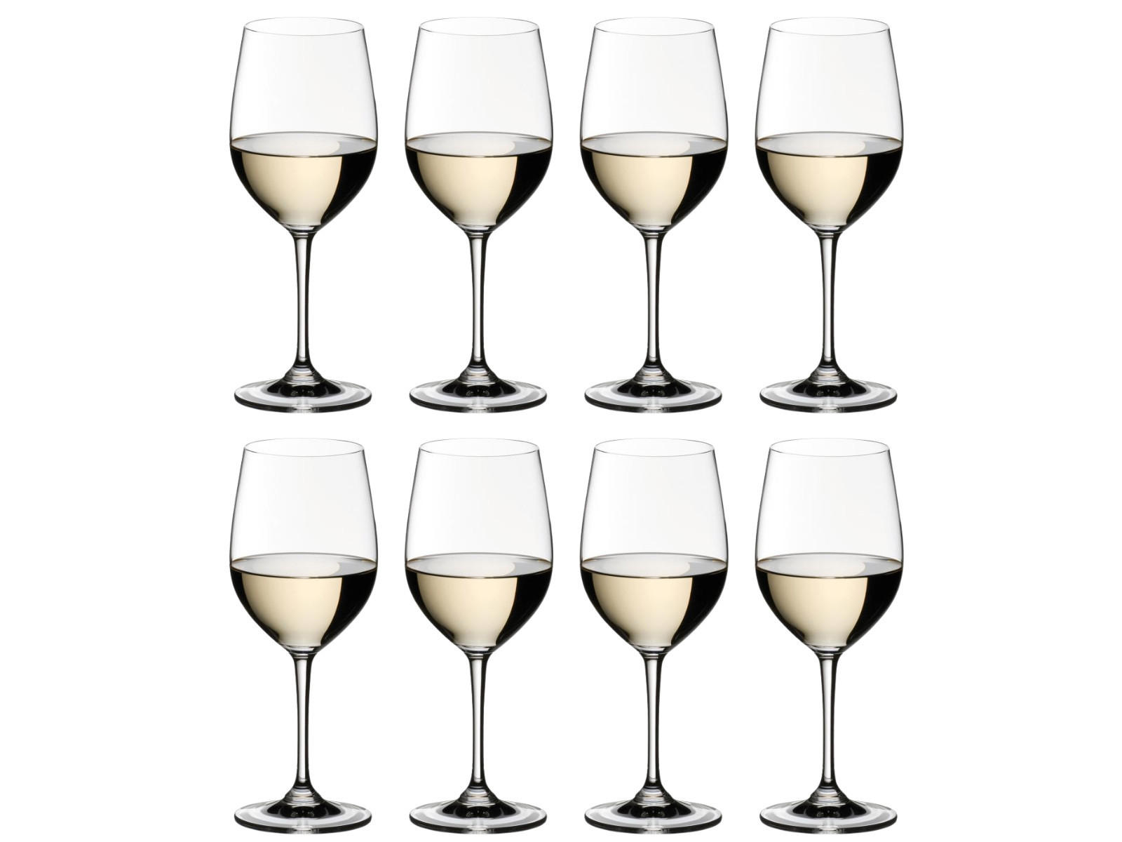 WEISSWEINGLAS Vinum, 8er Set Viognier, hochwertiges Glas, 350 ml - Transparent, Glas (0.35L) - Riedel