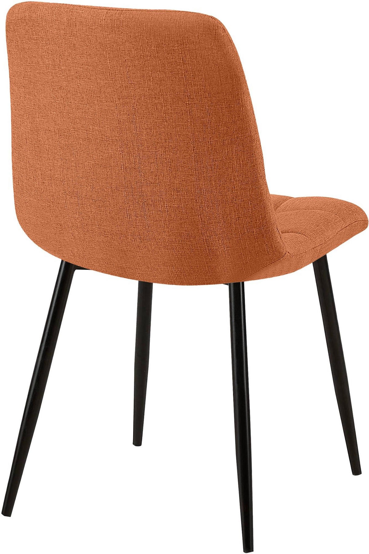 STUHL Stoff Orange - Orange, Textil/Metall (45/84/55cm) - CLP