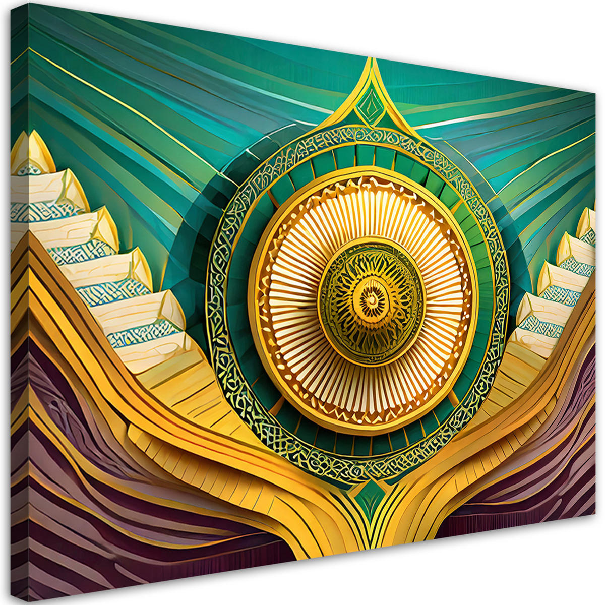 WANDBILD mandala arabisch orientalismus - Multicolor, Textil (60/40cm) - Feeby