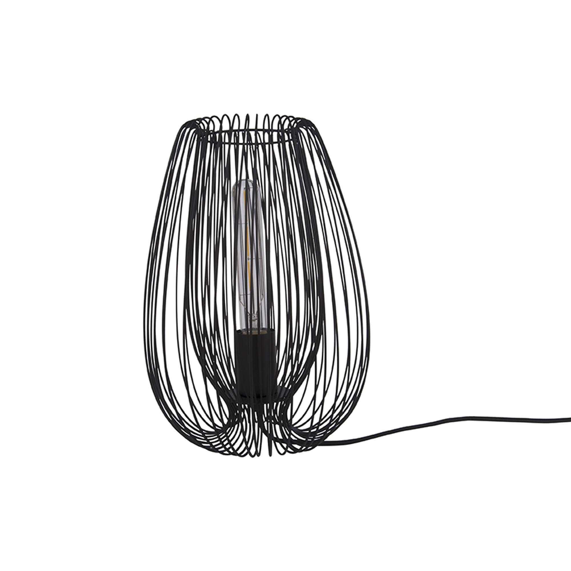 TISCHLAMPE Lucid 22/22/33 cm - Schwarz, Metall (22/22/33cm) - Leitmotiv